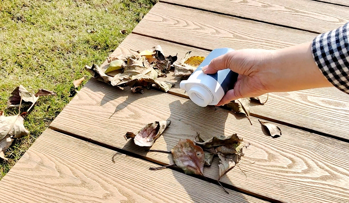 DR. SAVE Magic air pump blowing leaves and loose debris
